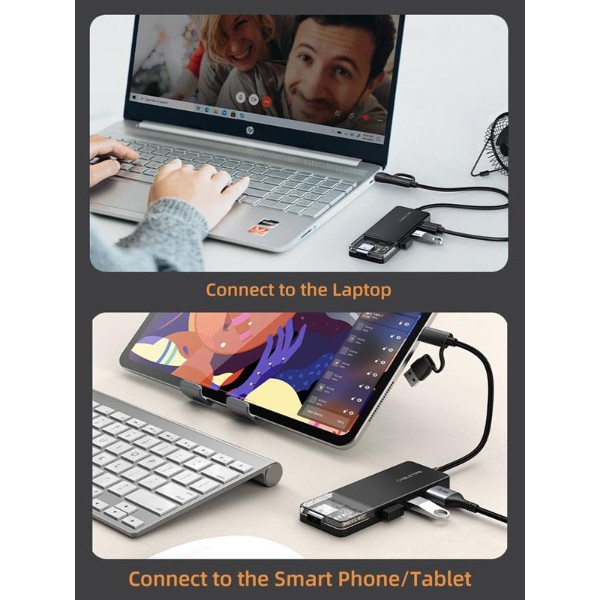 Фото - Хаб USB Cabletime USB Type C - 4 Port USB 3.0 0.15 см (CB03B)