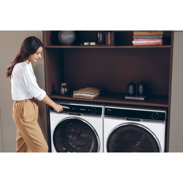 Фото - Комплект техники Haier Стиральная машина с фронтальной загрузкой + Сушильная машина Haier HW110-BD14397U1S + HD100-A3Q397U1-S