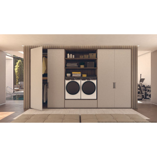 Фото - Комплект техники Haier Стиральная машина с фронтальной загрузкой + Сушильная машина Haier HW110-BD14397U1S + HD100-A3Q397U1-S