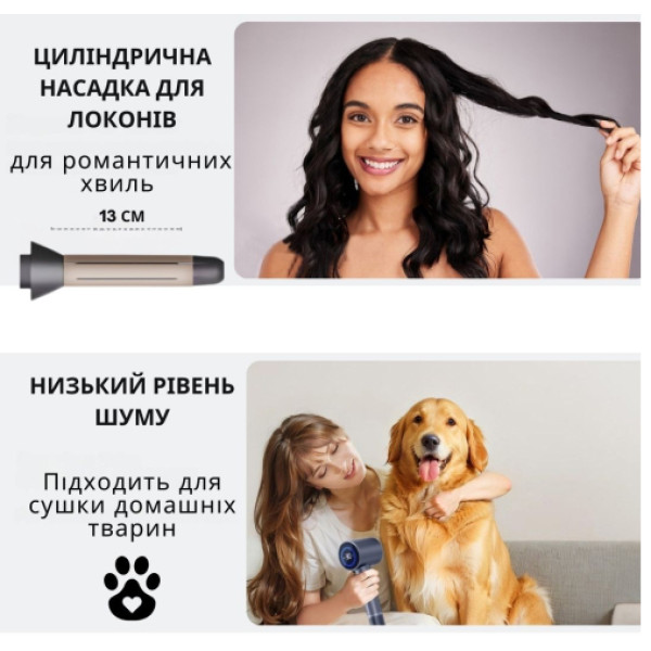 Фото - Фен AIMED Hair Master PRO з набором насадок (AI-HMaster1_set_wh)