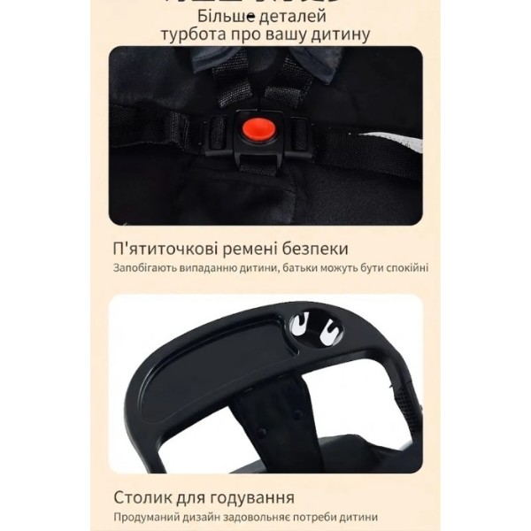 Фото - Коляска прогулочная Haowei M676 khaki (6928270766485)