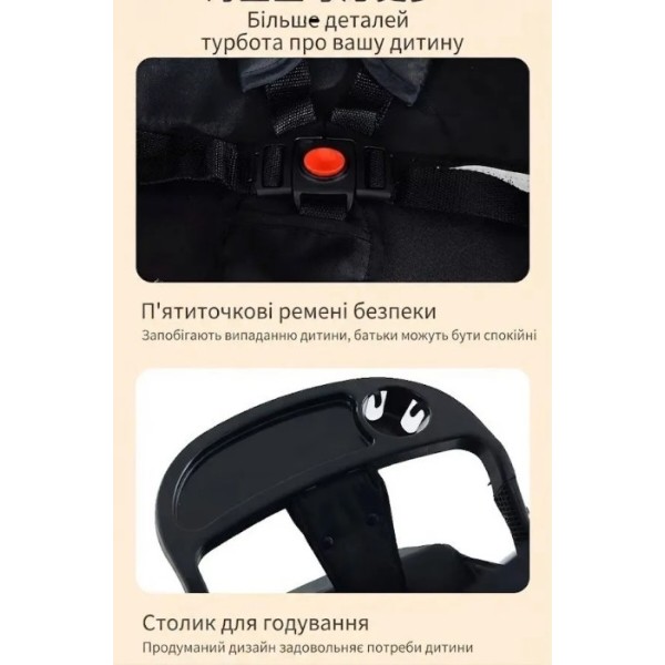 Фото - Коляска прогулочная Haowei M676 Grey (6928270766492)