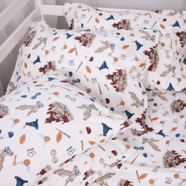 Фото - Простирадло двоспальне MirSon Фланель 013 Harry Potter 180х190 см (2200009653933)