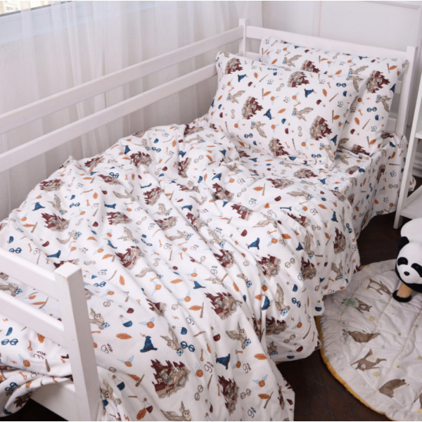 Фото - Простирадло двоспальне MirSon Фланель 013 Harry Potter 180х190 см (2200009653933)