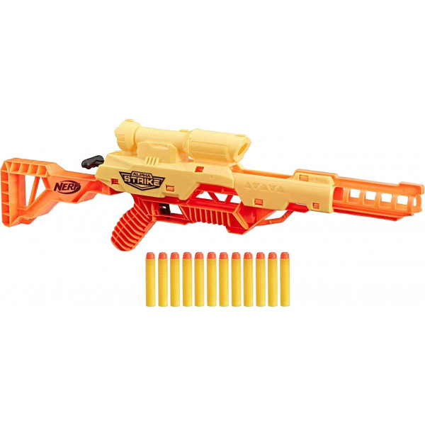 Фото - Бластер однозарядний Hasbro Nerf Альфа Страйк Вовк (E7567)