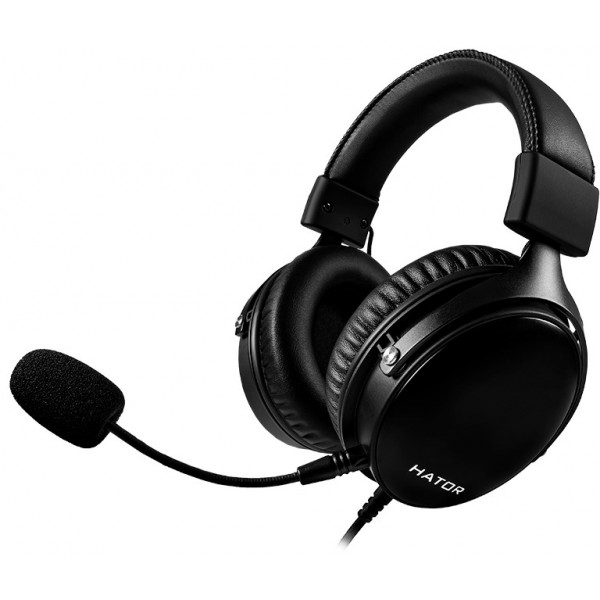 Фото - Гарнітура дротова ігрова Hator Hyperpunk Black (HTA-820)