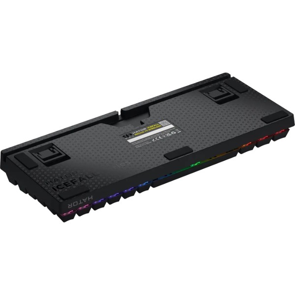 Фото - Клавиатура беспроводная игровая Hator Icefall Mecha 75 Wireless Rainbow Black (HTK275UA)
