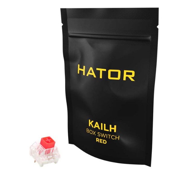 Фото - Набір перемикачів для клавіатури Hator Hotswap Switch Kailh Box Red (HTS-109)