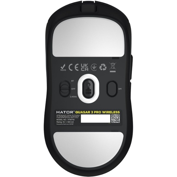 Фото - Мышь беспроводная игровая Hator Quasar 3 PRO wireless (HTM740) black