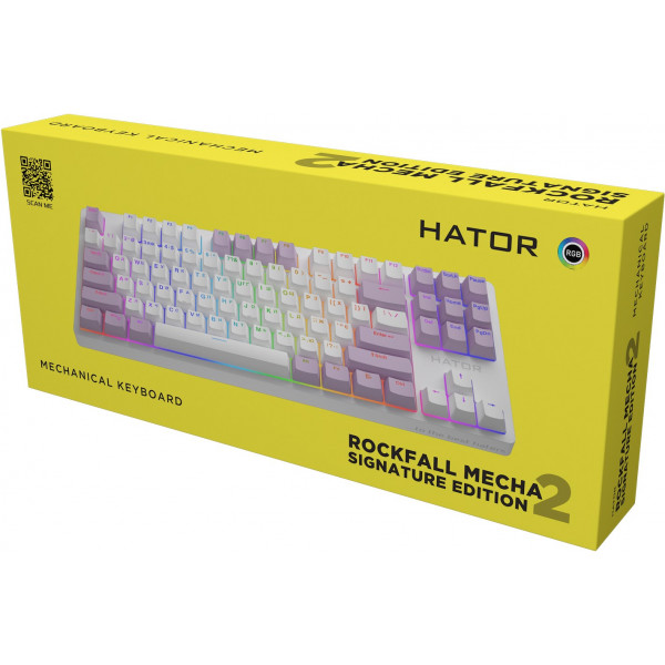 Фото - Уцінка - Клавіатура дротова ігрова Hator Rockfall 2 Mecha Signature Edition (HTK-521-WWL)