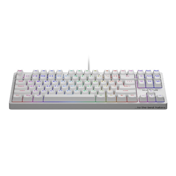 Фото - Клавиатура проводная игровая Hator Rockfall EVO TKL Optical (HTK-631) White