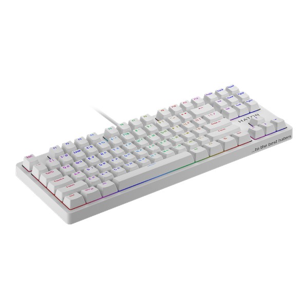Фото - Клавиатура проводная игровая Hator Rockfall EVO TKL Optical (HTK-631) White