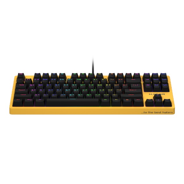 Фото - Клавиатура проводная игровая Hator Rockfall EVO TKL Optical (HTK-632) Yellow