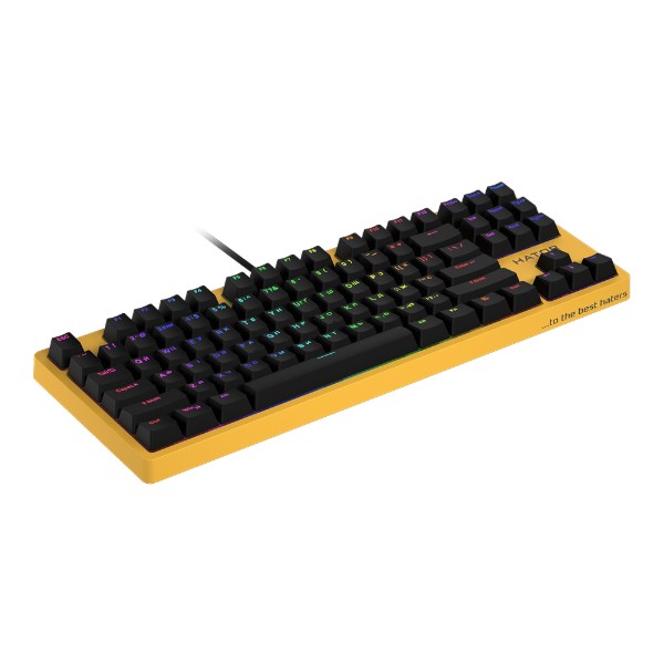 Фото - Клавиатура проводная игровая Hator Rockfall EVO TKL Optical (HTK-632) Yellow