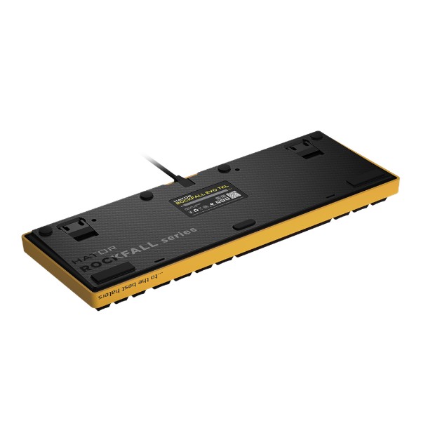 Фото - Клавиатура проводная игровая Hator Rockfall EVO TKL Optical (HTK-632) Yellow