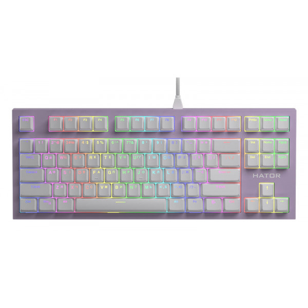 Фото - Клавіатура дротова ігрова Hator Skyfall TKL PRO ENG/UKR/RUS (HTK-658) Lilac
