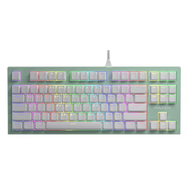 Фото - Клавіатура дротова ігрова Hator Skyfall TKL PRO ENG/UKR/RUS (HTK-659) Mint