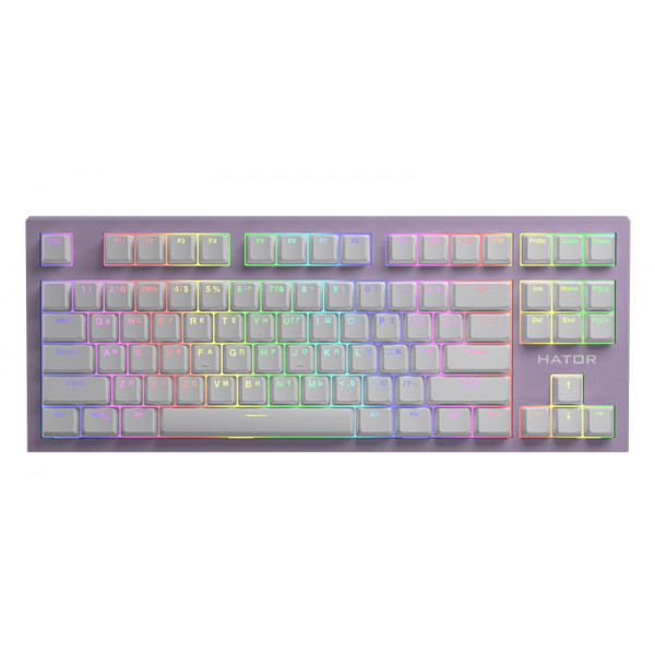 Фото - Клавіатура бездротова ігрова Hator Skyfall TKL PRO Wireless ENG/UKR/RUS (HTK-669) Lilac Фото - Клавіатура бездротова ігрова Hator Skyfall TKL PRO Wireless ENG/UKR/RUS (HTK-669) Lilac