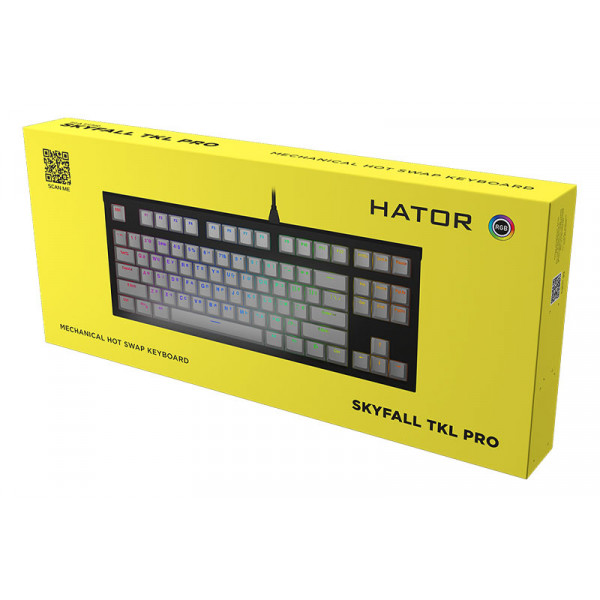 Фото - Клавіатура дротова ігрова Hator Skyfall TKL PRO ENG/UKR/RUS (HTK-659) Mint