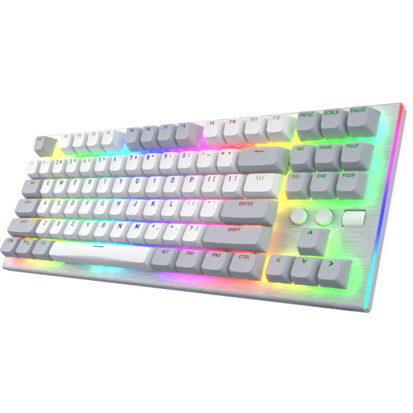 Фото - Клавіатура дротова ігрова Hator Gravity TKL orange (HTK561) White