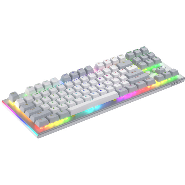 Фото - Клавіатура дротова ігрова Hator Gravity TKL orange (HTK561) White