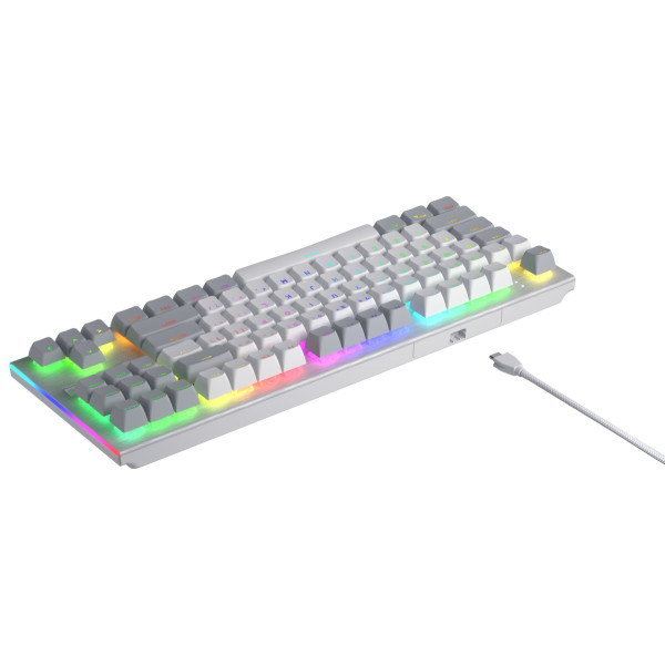 Фото - Клавіатура дротова ігрова Hator Gravity TKL orange (HTK561) White