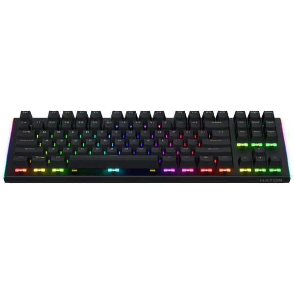 Фото - Клавіатура дротова ігрова Hator Gravity X TKL orange (HTK550) Black