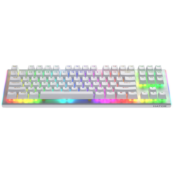 Фото - Клавиатура проводная игровая Hator Gravity X TKL orange (HTK551) White