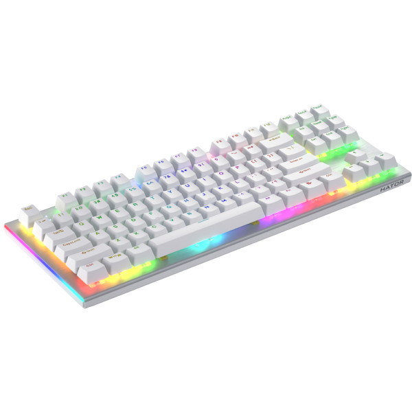Фото - Клавиатура проводная игровая Hator Gravity X TKL orange (HTK551) White