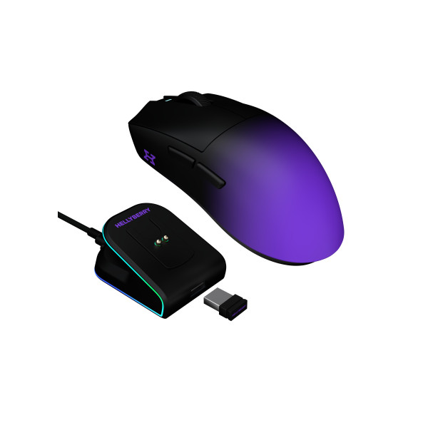 Фото - Миша бездротова ігрова Hator Hellyberry HM47 PRO wireless (HM47PRO_black_violet)
