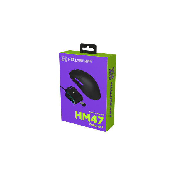 Фото - Мышь беспроводная игровая Hator Hellyberry HM47 wireless (HM47_black_violet)