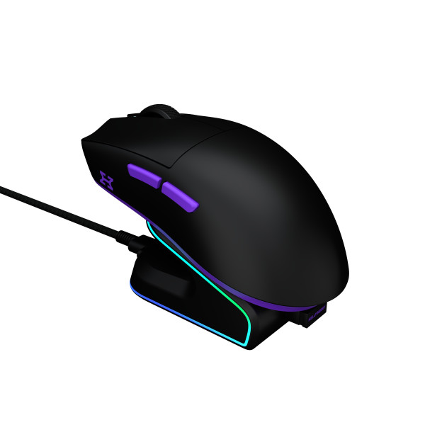 Фото - Мышь беспроводная игровая Hator Hellyberry HM47 wireless (HM47_black_violet)