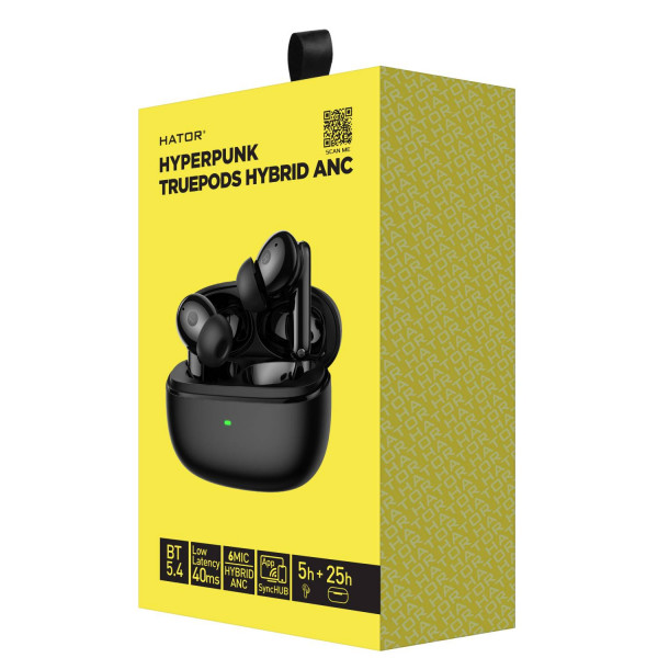 Фото - Навушники вкладиші бездротові TWS Hator Truepods Hybrid ANC (HTA431)