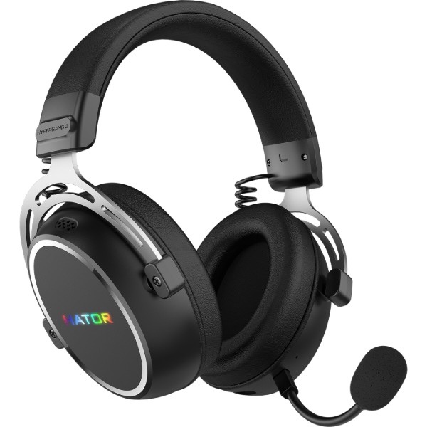 Фото - Гарнітура бездротова ігрова Hator HYPERGANG 3 Hi-Res Wireless Black (ESH55)