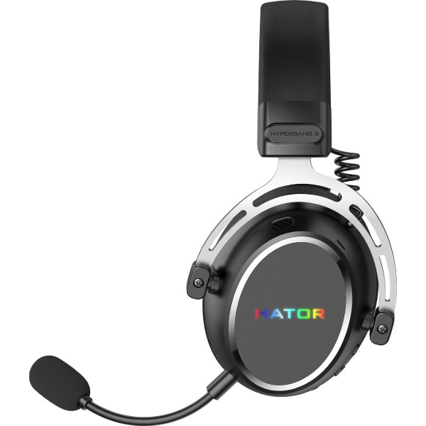 Фото - Гарнітура бездротова ігрова Hator HYPERGANG 3 Hi-Res Wireless Black (ESH55)