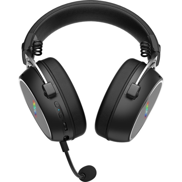 Фото - Гарнітура бездротова ігрова Hator HYPERGANG 3 Hi-Res Wireless Black (ESH55)