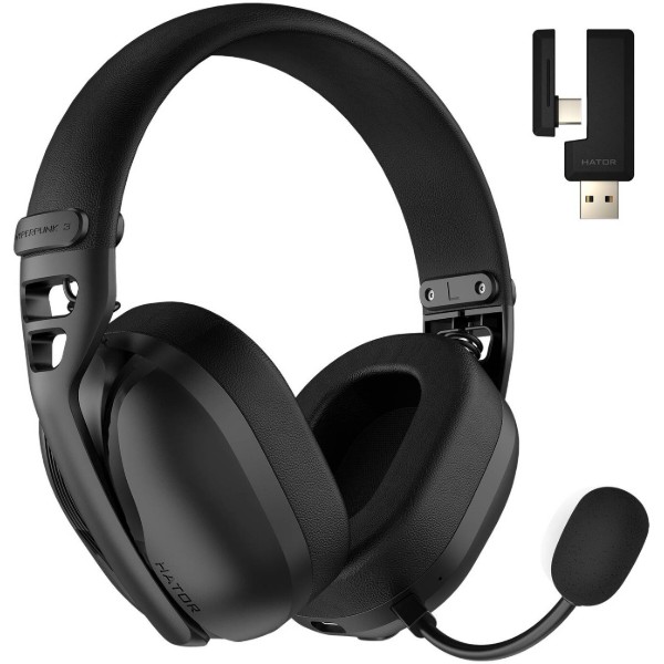 Фото - Гарнитура беспроводная игровая Hator Hyperpunk 3 Wireless Black (ESH15)