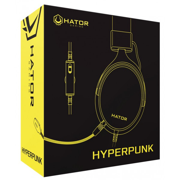 Фото - Гарнітура дротова ігрова Hator Hyperpunk Gunmetal/Black (HTA-821)