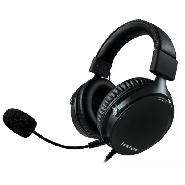 Фото - Гарнітура дротова ігрова Hator Hyperpunk Gunmetal/Black (HTA-821)