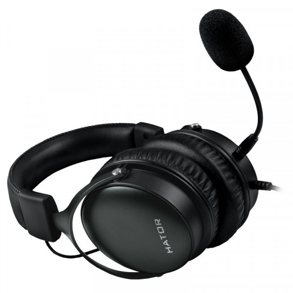 Фото - Гарнітура дротова ігрова Hator Hyperpunk Gunmetal/Black (HTA-821)
