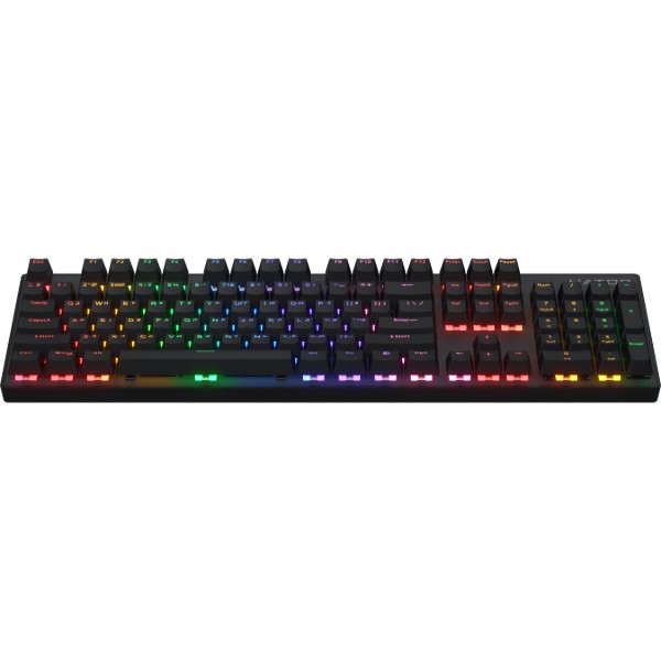 Фото - Клавіатура бездротова ігрова Hator Icefall Mecha wireless Rainbow (HTK204UA) Black