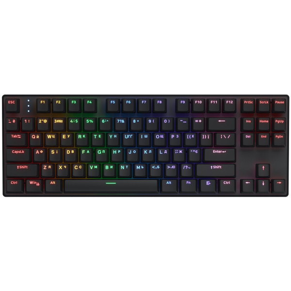 Фото - Клавіатура бездротова ігрова Hator Icefall Mecha TKL wireless Rainbow (HTK287UA) Black