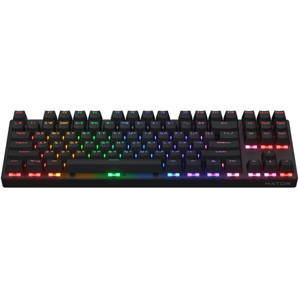 Фото - Клавіатура бездротова ігрова Hator Icefall Mecha TKL wireless Rainbow (HTK287UA) Black