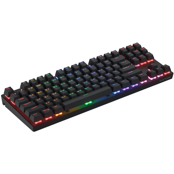 Фото - Клавіатура бездротова ігрова Hator Icefall Mecha TKL wireless Rainbow (HTK287UA) Black