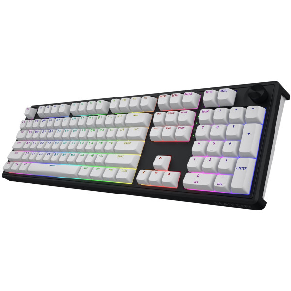 Фото - Клавіатура бездротова ігрова Hator Skyfall 100 wireless Black/White (HTK3100UA)