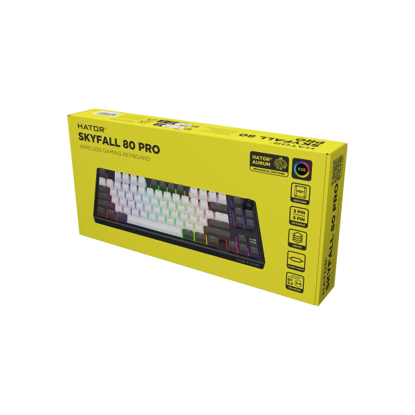 Фото - Клавиатура беспроводная игровая Hator Skyfall 80 PRO (HTK4180UA) Grey-black