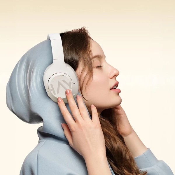 Фото - Навушники повнорозмірні бездротові Haylou Over-ear headphones White (S30 Pro)