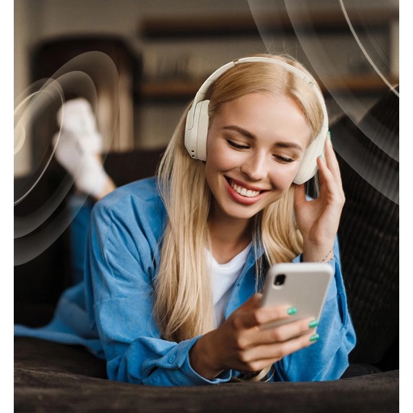 Фото - Навушники повнорозмірні бездротові Haylou Over-ear headphones White (S30 Pro)