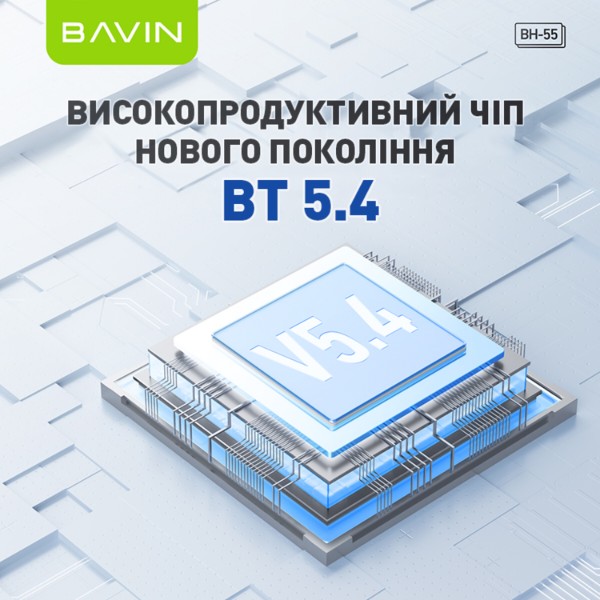 Фото - Наушники накладные беспроводные Bavin Hi-Res Black (HB-BH-55 BK)