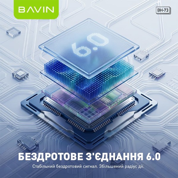 Фото - Наушники вкладыши беспроводные Bavin BH-73 Magnetic Sport HiFi Black (HB-BH-73-BK)